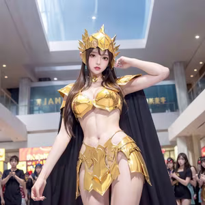 Discover the Golden Saintess: Majestic Beauty in Realistic Style - Saint Seiya - image 21