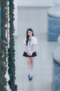 Charming Schoolgirl in Elegant Uniform: A Glimpse of Youthful Beauty - image 7