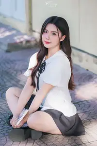 Charming Schoolgirl in Elegant Uniform: A Glimpse of Youthful Beauty - image 6