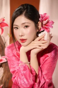 Elegant Pink Silk Ao Dai - Traditional Vietnamese Dress for Weddings and Special Occasions | Soft Pink Silk Fashion - image 6