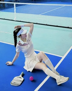 Stunning Pickleball Action Gallery: Meet the Influencer Taking the Court by Storm with Intense Athletic Style - image 2