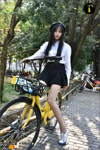 IESS Puhui Collection 033: Model Qiqi in the 16-Year-Old Bicycle Girl Photo Series - image 29