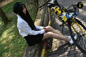 IESS Puhui Collection 033: Model Qiqi in the 16-Year-Old Bicycle Girl Photo Series - image 41