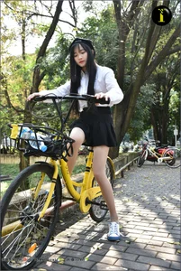 IESS Puhui Collection 033: Model Qiqi in the 16-Year-Old Bicycle Girl Photo Series - image 88