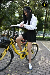 IESS Puhui Collection 033: Model Qiqi in the 16-Year-Old Bicycle Girl Photo Series - image 46