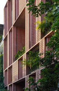 Modern Red Terracotta Brick Architecture: A Unique Office Building Design - image 0