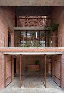 Modern Red Terracotta Brick Architecture: A Unique Office Building Design - image 2