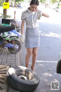 Jiu Mei in IESS Devil Wednesday Special Issue 20: Changing Tires 2 - image 78