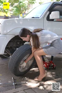 Jiu Mei in IESS Devil Wednesday Special Issue 20: Changing Tires 2 - image 34