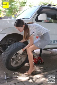 Jiu Mei in IESS Devil Wednesday Special Issue 20: Changing Tires 2 - image 69