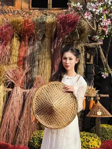 Pure Elegance of White Ao Dai in Traditional Vietnamese Setting - image 0
