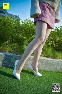 Jia Zhen Pink Skirt and Silk Stockings - IESS SXJ NO.170 Gallery - image 17