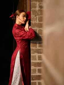Elegant Vietnamese Ao Dai: Lunar New Year Traditional Fashion Inspiration by Hoang Thuy Linh in a Classic Heritage Setting - image 3
