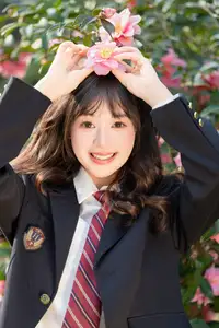 YiTuYu Vol.8694: Xia Yu Xiao Nian's Radiant Smile with Ukulele Amidst Spring Blossoms - image 11