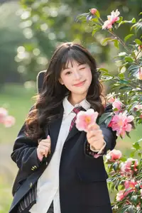 YiTuYu Vol.8694: Xia Yu Xiao Nian's Radiant Smile with Ukulele Amidst Spring Blossoms - image 25