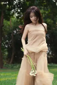 VGU No.167: Captivating Pure Beauty: A Gentle Young Woman and Flowers in Nature - image 7