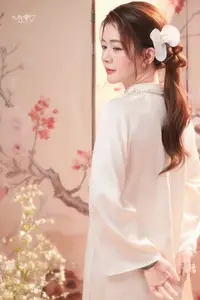 Graceful Asian Woman: Elegant Traditional Beauty in a Serene Tea Ceremony Moment. - image 3