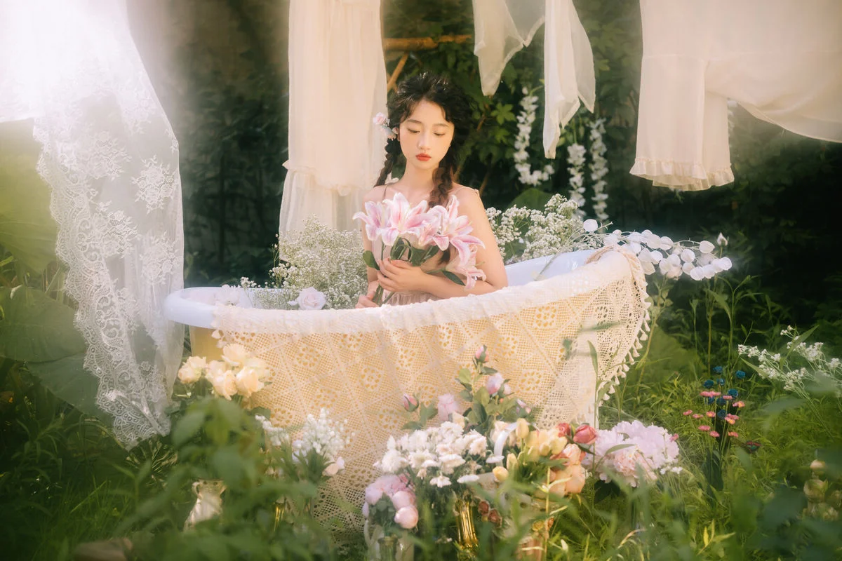 Ethereal Garden Muse: The Timeless Beauty of Qian Yao Zi