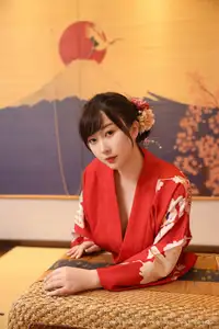 Li Gin En Irene (No.10624) Shines in Red Kimono: Captivating Asian Beauty by XiuRen秀人网 - image 10
