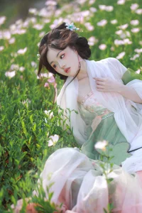 Xian Luo in YiTuYu Art Language Vol.9171: A Stunning Spring-Themed Portrait Collection for Artistic Inspiration and High-Quality Photography Enthusiasts - image 2