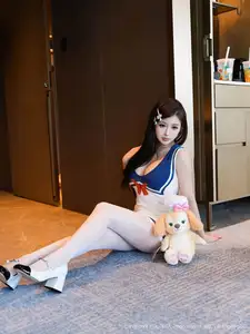 Tian Ni's Alluring Sailor Style: Exclusive XiuRen No.10628 Photo Collection - image 4