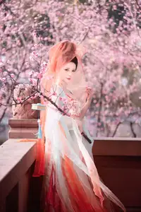 Bei Bei Mo's Grace: Hanfu Beauty Amidst Cherry Blossoms, YiTuYu Vol.8626 - image 14
