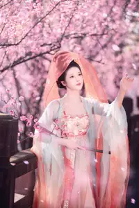 Bei Bei Mo's Grace: Hanfu Beauty Amidst Cherry Blossoms, YiTuYu Vol.8626 - image 4