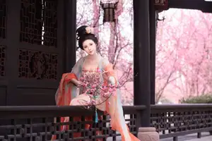 Bei Bei Mo's Grace: Hanfu Beauty Amidst Cherry Blossoms, YiTuYu Vol.8626 - image 28
