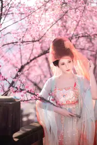 Bei Bei Mo's Grace: Hanfu Beauty Amidst Cherry Blossoms, YiTuYu Vol.8626 - image 19