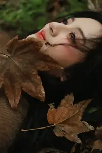VGU No.185: Gentle Autumn Charm: A Girl's Radiant Smile in a Warm Plaid Scarf - image 8
