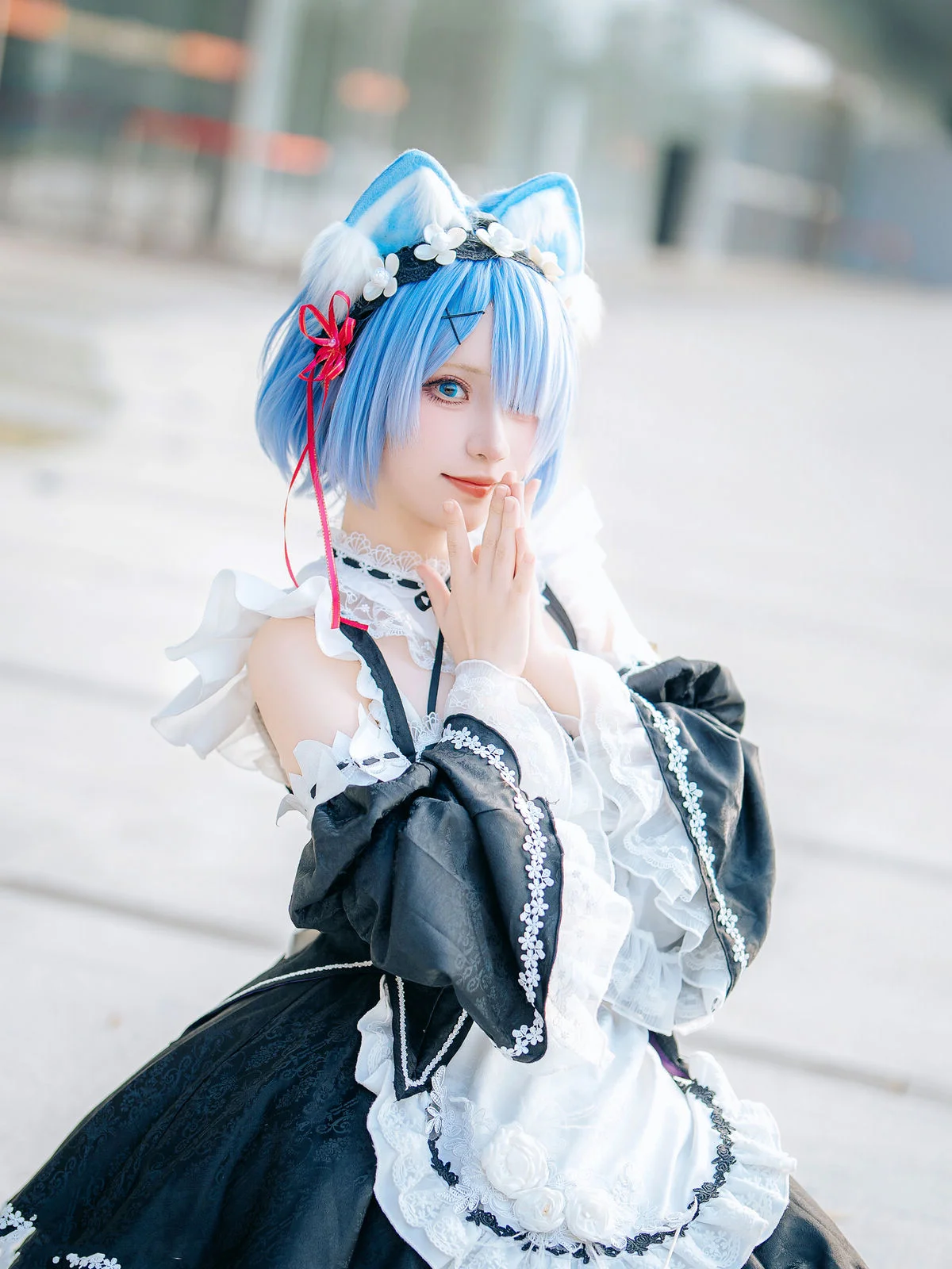 Sweet Enchantment: Coser Hua Qi Hana as Neko Rem Part02
