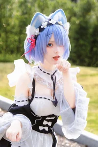 Sweet Enchantment: Coser Hua Qi Hana as Neko Rem Part02 - image 16