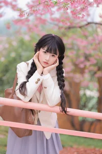 Dreamy Spring Aesthetic: Schoolgirl Style Under Cherry Blossoms - JK Uniform - image 19