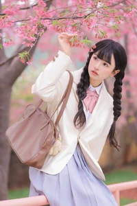 Dreamy Spring Aesthetic: Schoolgirl Style Under Cherry Blossoms - JK Uniform - image 15