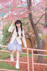 Dreamy Spring Aesthetic: Schoolgirl Style Under Cherry Blossoms - JK Uniform - image 20
