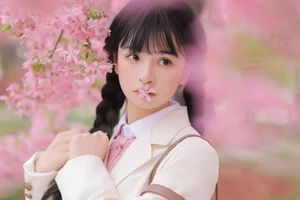 Dreamy Spring Aesthetic: Schoolgirl Style Under Cherry Blossoms - JK Uniform - image 13
