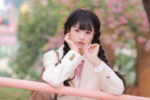 Dreamy Spring Aesthetic: Schoolgirl Style Under Cherry Blossoms - JK Uniform - image 5