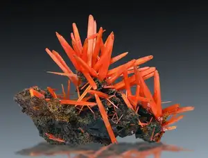 Discover Crocoite: The world's rarest brilliant orange-red mineral, a stunning crystal masterpiece - image 5