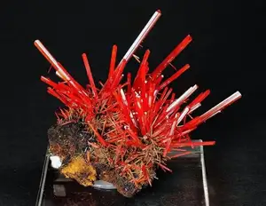 Discover Crocoite: The world's rarest brilliant orange-red mineral, a stunning crystal masterpiece - image 3