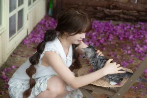 YiTuYu Art Language Vol.10074 Lin Mu Ting Zi - 19-Page Artistic Photo Series - image 16