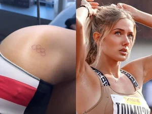 German Track and Field Star Captivates Fans With Stunning Tattoos and Athletic Elegance - image 9