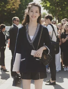 From Viral Sensation to Business Mogul: The Radiant Transformation of the Iconic Milk Tea Girl at High-Profile Events - image 2