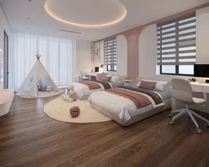 Architectural Elegance: Inside a 250m2 Modern Villa in Tuyen Quang with Open Voids - image 12