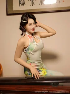 Elegant Modern Cheongsam Fashion and Oriental Aesthetic Photography: XiuRen No.10749 Featuring the Graceful Lilyanna - image 31