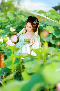Xiao Du Tong Xue: Elegant Sunset Creek Portrait Series from YiTuYu Art Language Vol.9376 - Aesthetic Outdoor Lifestyle Photography - image 7