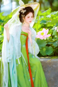 Xiao Du Tong Xue: Elegant Sunset Creek Portrait Series from YiTuYu Art Language Vol.9376 - Aesthetic Outdoor Lifestyle Photography - image 2