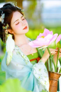 Xiao Du Tong Xue: Elegant Sunset Creek Portrait Series from YiTuYu Art Language Vol.9376 - Aesthetic Outdoor Lifestyle Photography - image 17