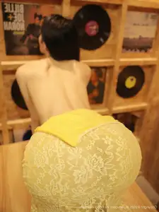 XiuRen No.10715: Li Shuang Er The Yellow Lace Dress Goddess, Pure Allure Amidst Vintage Charm - image 19