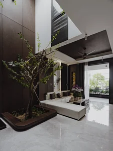 Modern 3-Story Townhouse Design: HH’s House in Da Nang Featuring Sustainable Greenery, Natural Light, and Open Voids for Contemporary Urban Living - image 8