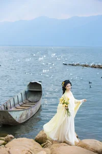 Ethereal Grace of Wan Jiang Ting in YiTuYu Art Language Vol.8851 by the Lake - image 28